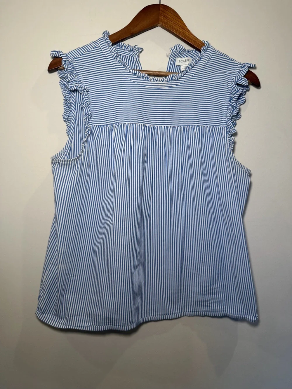 J. Crew Blue & White Striped Top 12